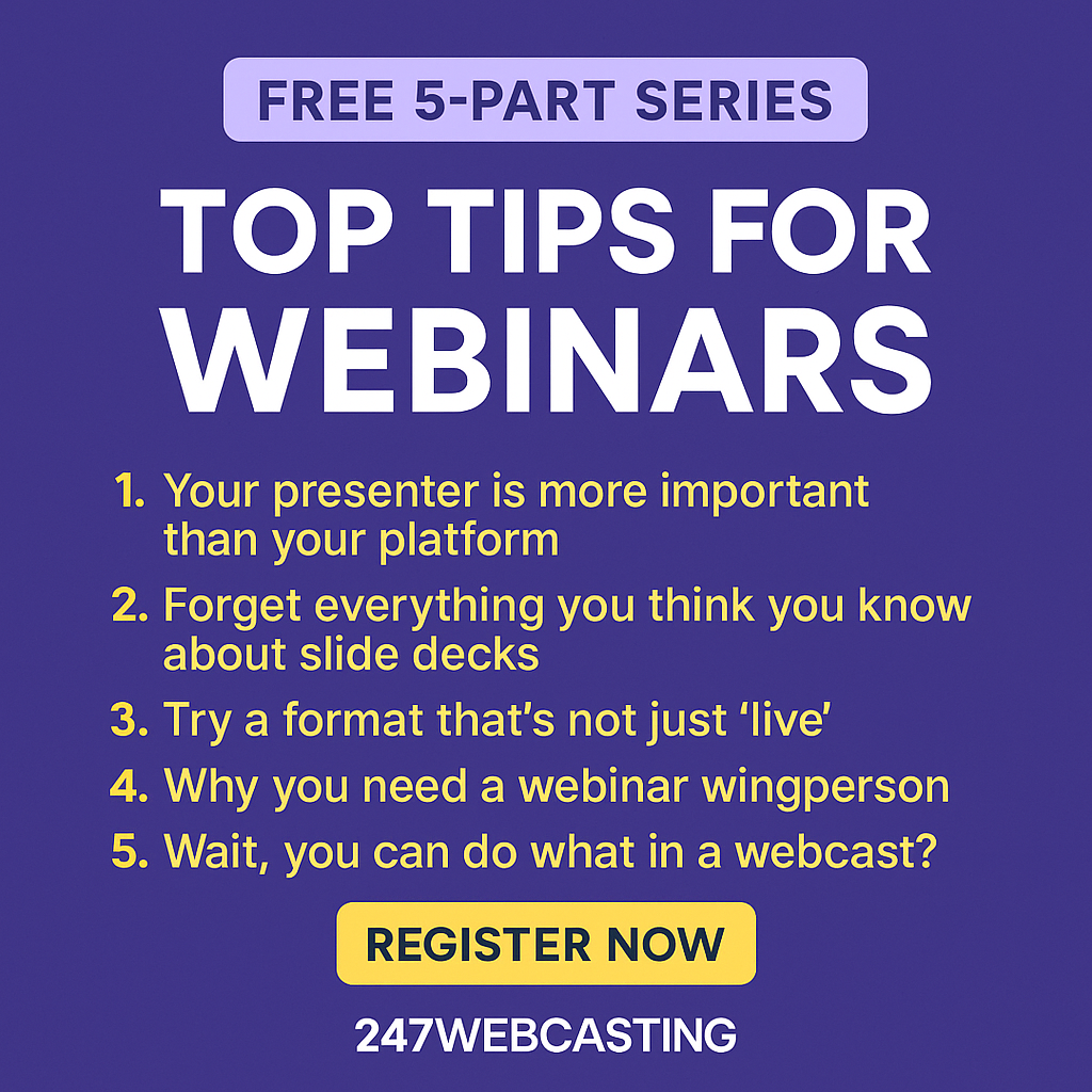 Top Tips for Webinars: Join Our Free 5-Part Series